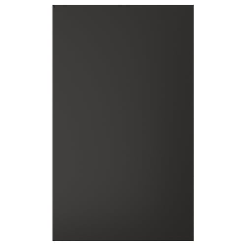 Black NICKEBO cabinet front, square, simple style, recycled materials.