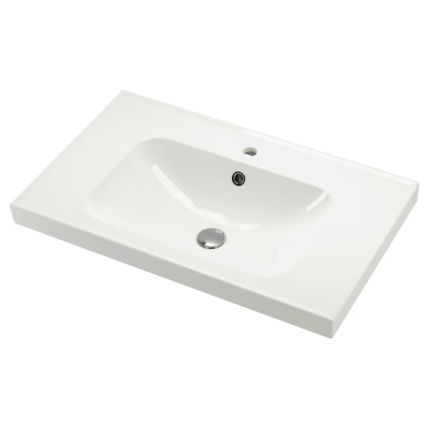 ORRSJÖN Wash-basin, white, 82x49 cm