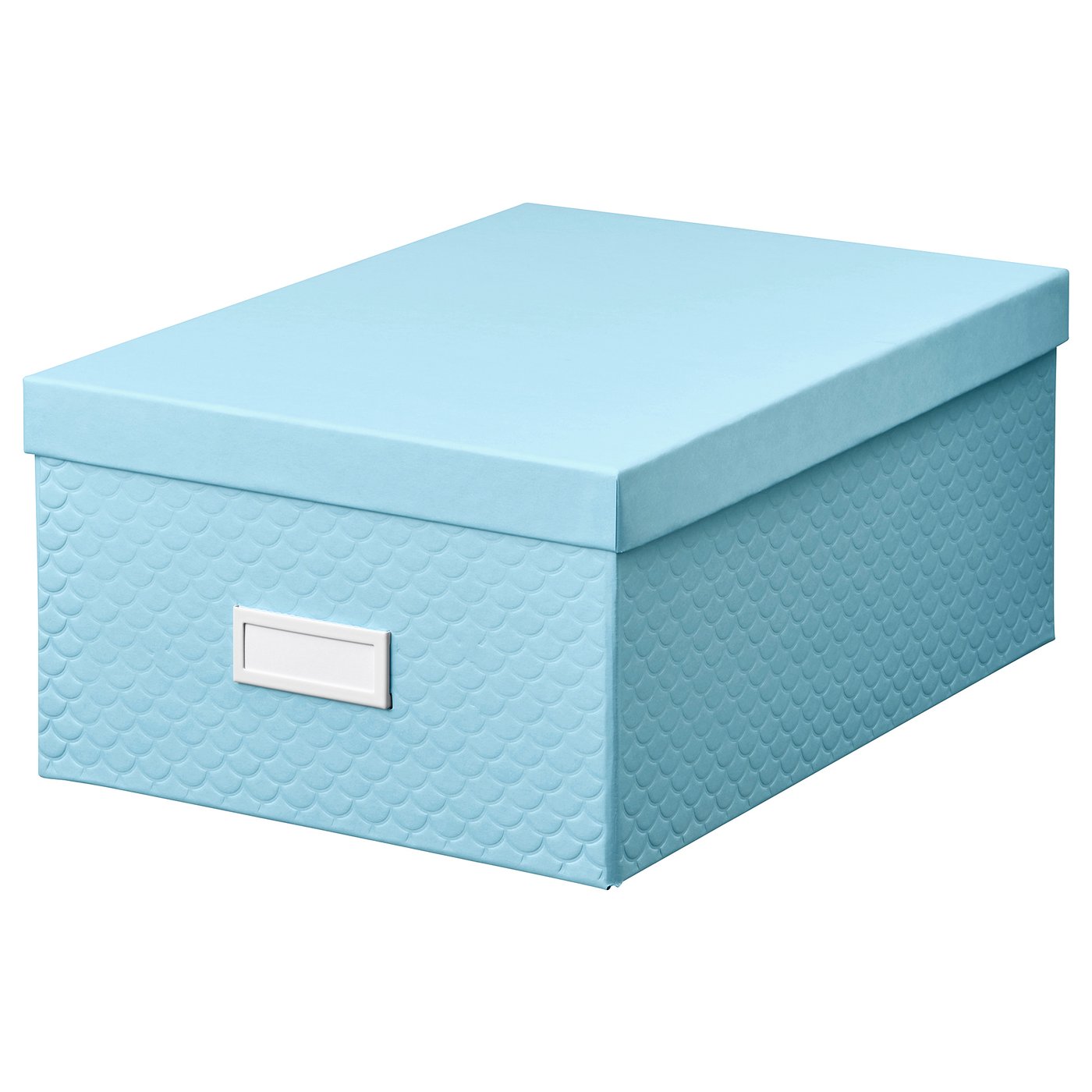 PALLRA Storage box with lid light blue IKEA