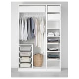 PAX / FORSAND Wardrobe combination, white/white, 150x60x236 cm