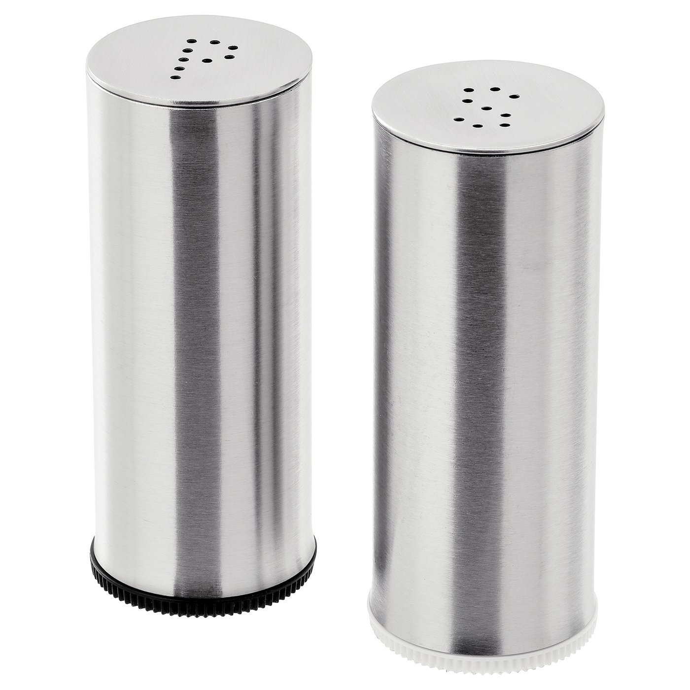PLATS salt/pepper shaker, set of 2, stainless steel IKEA
