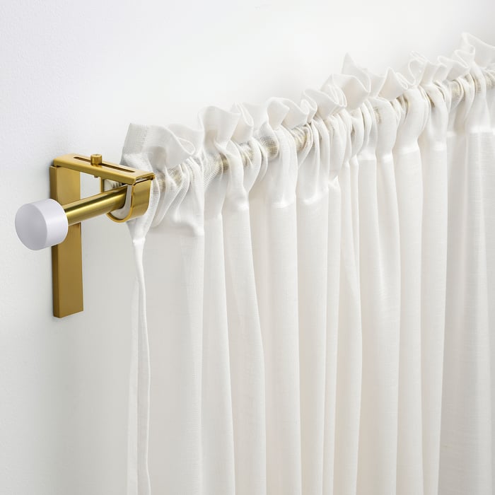 RÄCKA curtain rod, brasscolour, 210385 cm IKEA