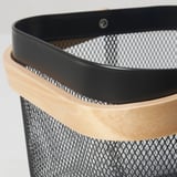 RISATORP Basket, dark grey, 25x26x18 cm