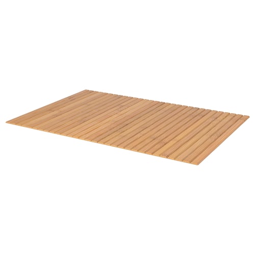 RÖDEBY bamboo armrest tray, natural colour, rectangular shape, simple design.