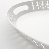 ROMANTISK Tray, white, 52x39 cm