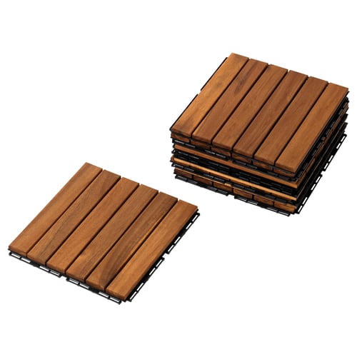 runnen بلاط أرضية خارجي بني فاتح 0 81 م ikea