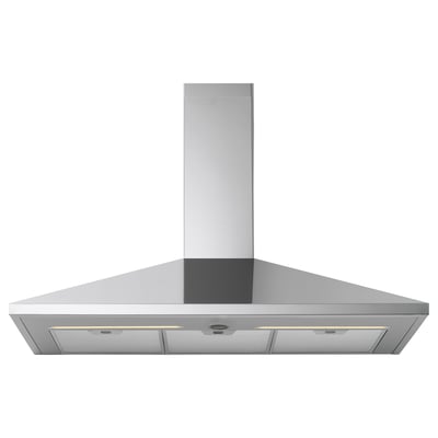 RYTMISK Wall mounted extractor hood, stainless steel, 90 cm