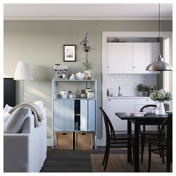 SÅGMÄSTARE Cabinet, light grey-blue, 83x36x128 cm