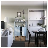 SÅGMÄSTARE Cabinet, light grey-blue, 83x36x128 cm