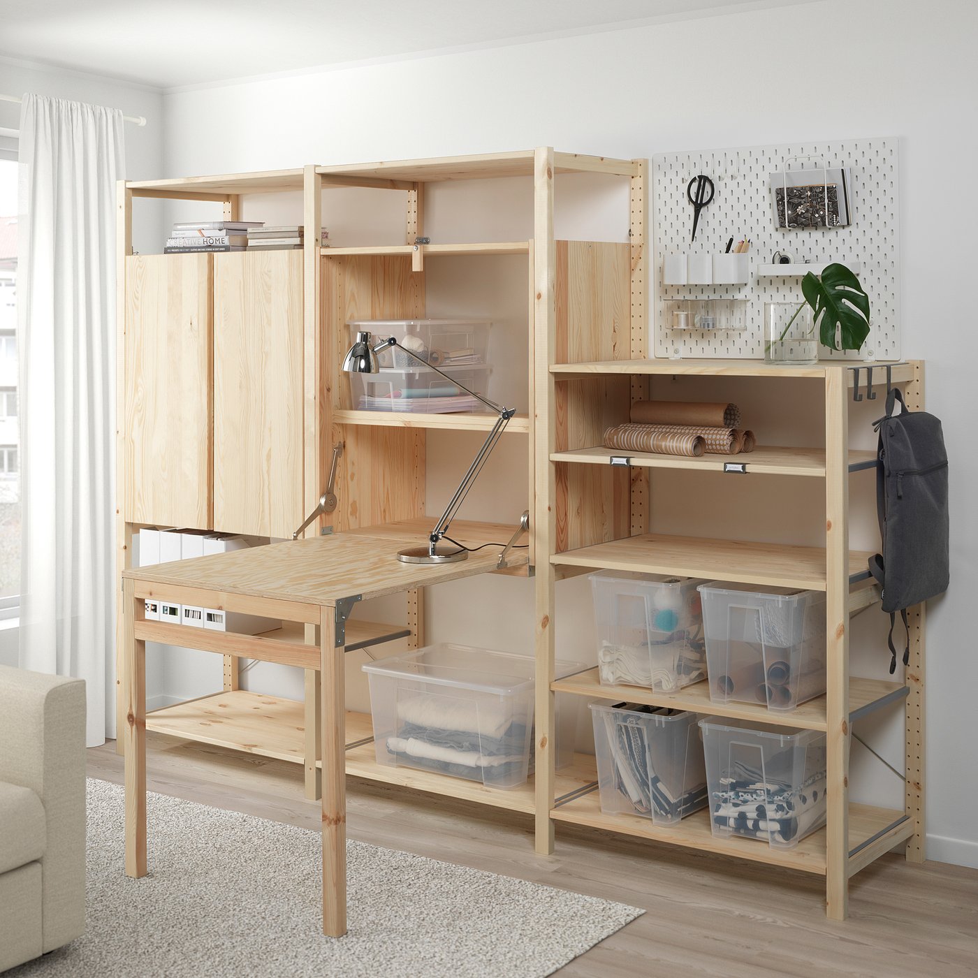 SAMLA صندوق, شفاف, ‎56x39x28 سم/45 ل‏ IKEA