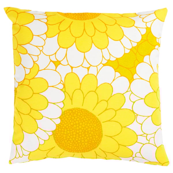 SANDETERNELL Cushion cover, yellow, 50x50 cm