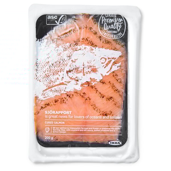 SJÖRAPPORT Cured salmon, ASC certified/frozen IKEA
