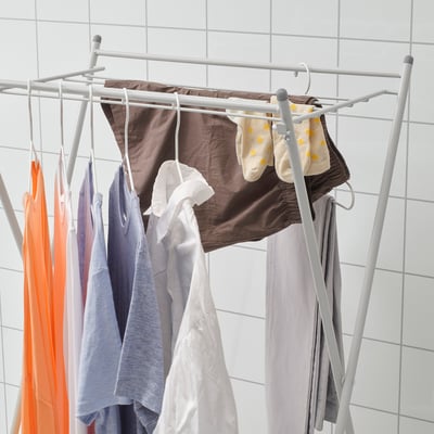 SLIBB Drying rack, grey, 68x45x105 cm