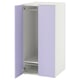 SMÅSTAD / PLATSA Wardrobe, white/lilac, 60x57x123 cm