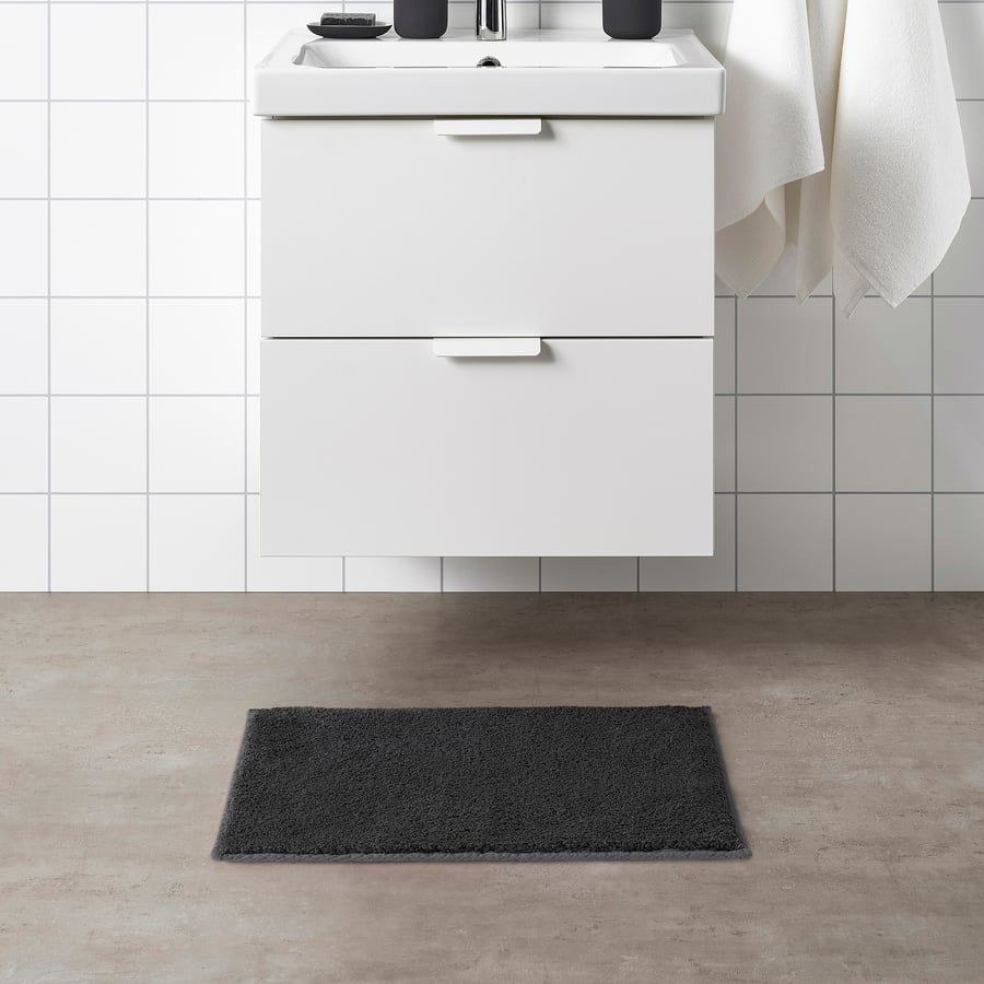 SÖDERSJÖN Bath mat dark grey IKEA