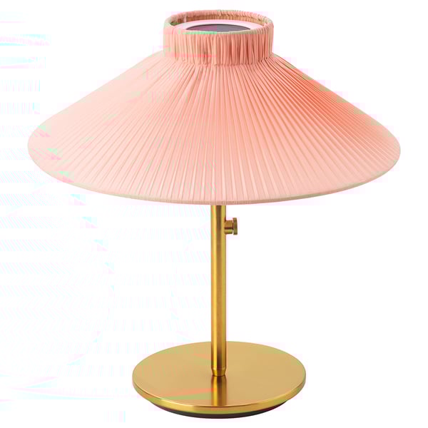 SOLVINDEN LED solarpowered table lamp outdoor pink IKEA