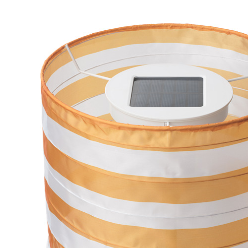 SOLVINDEN LED solar-powered table lamp - outdoor, striped ...