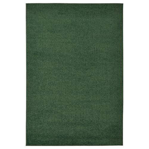 sporup سجاد وبر قصير أخضر غامق 133x195 سم ikea