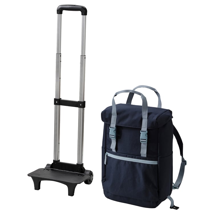 STARTTID Backpack on wheels, blue, 19 l IKEA