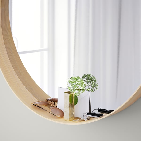 STOCKHOLM mirror, ash veneer, 80 cm IKEA