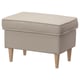 Option: STRANDMON Footstool, Kelinge beige