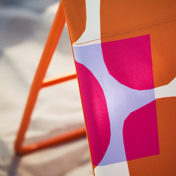 STRANDÖN Sun lounger, multicolour