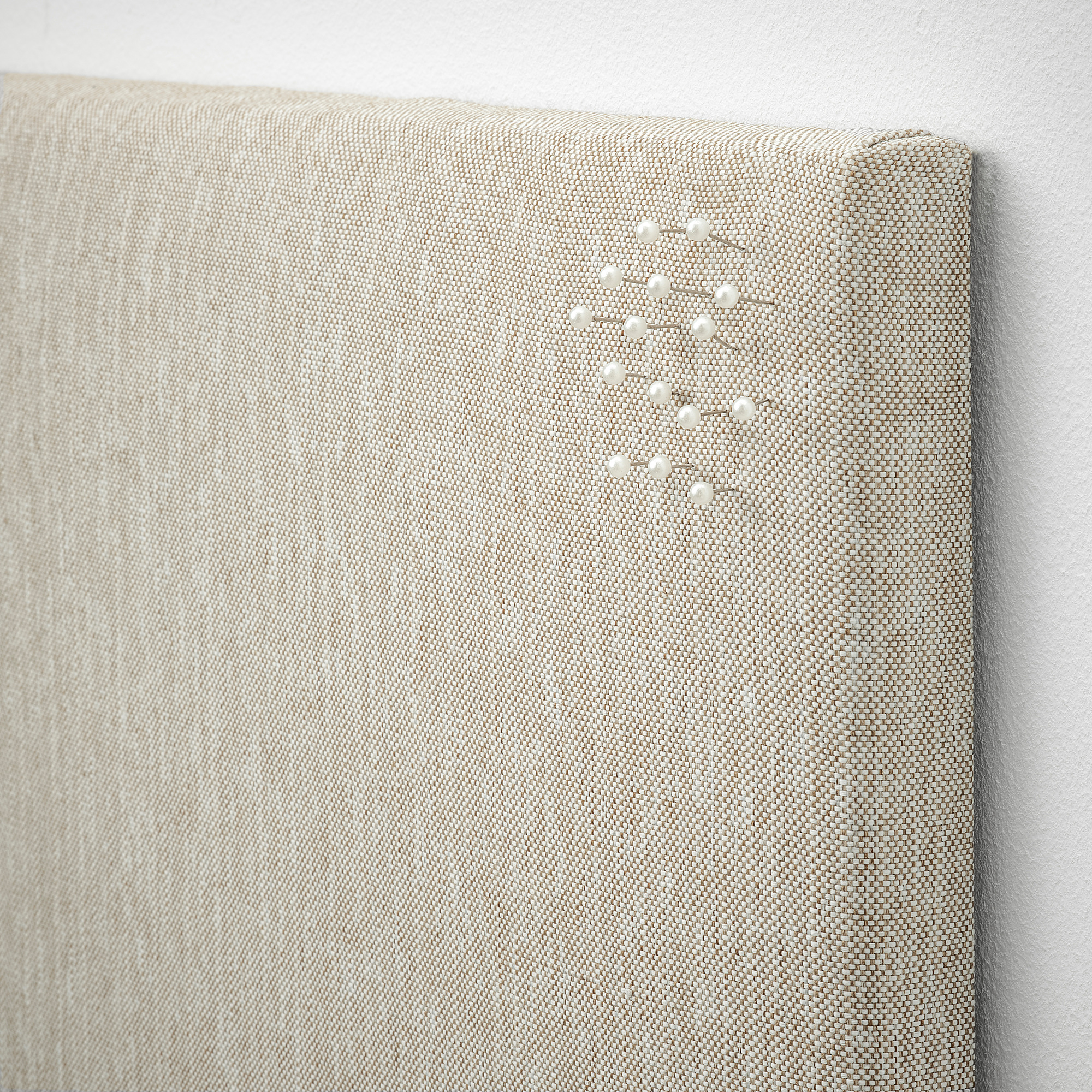 SVENSÅS Memo board with pins, beige, 60x60 cm