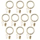 Option: SYRLIG Curtain ring with clip and hook, brass-colour, 38 mm