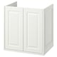 Option: TÄNNFORSEN Wash-stand with doors, white, 60x48x63 cm