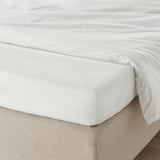 TAGGVALLMO Fitted sheet, white, 90x200 cm