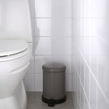 TOFTAN Waste bin, grey, 4 l