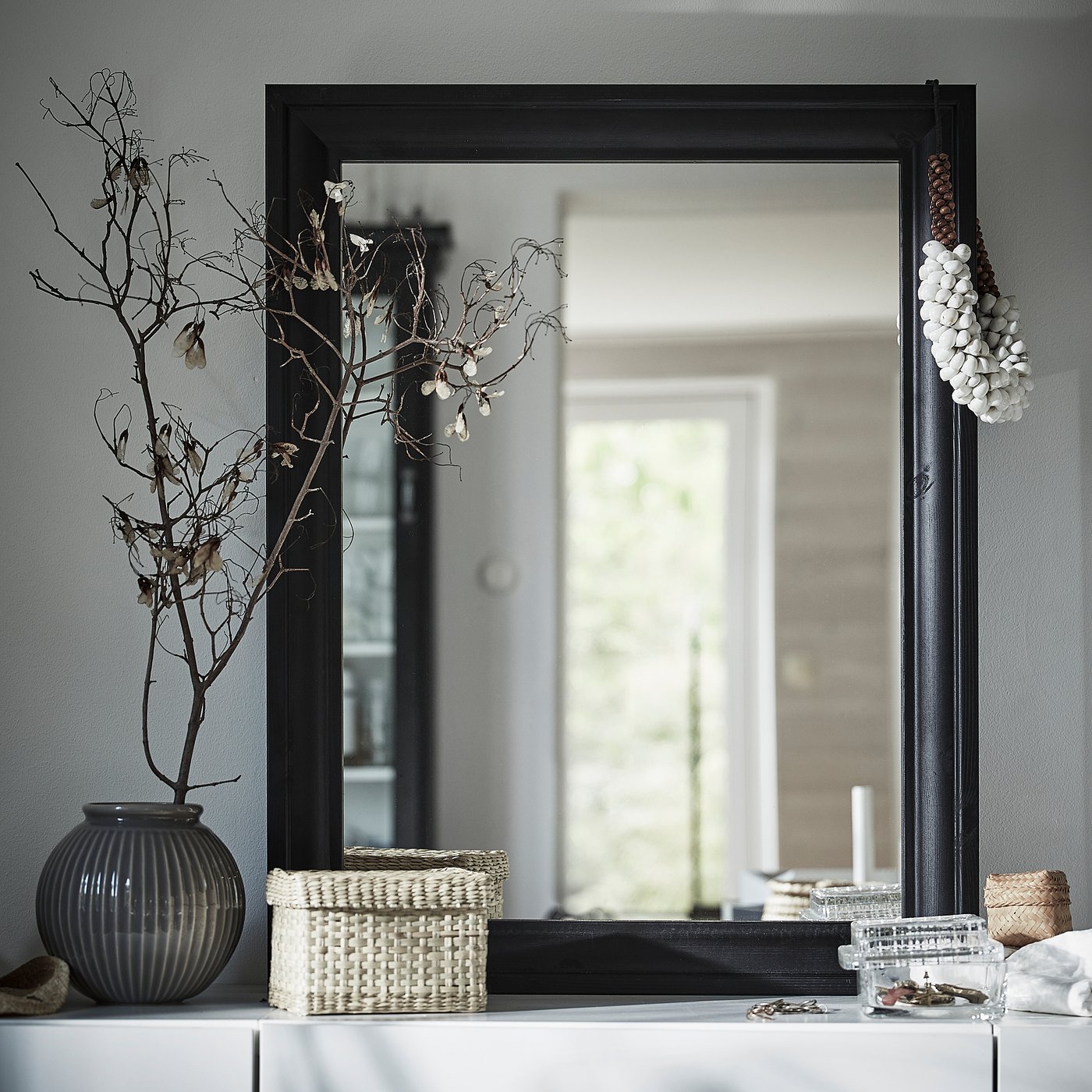 TOFTBYN Mirror black IKEA
