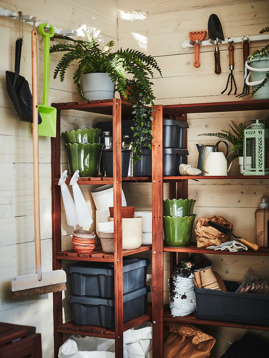 TORDH Shelving unit, outdoor brown stained IKEA