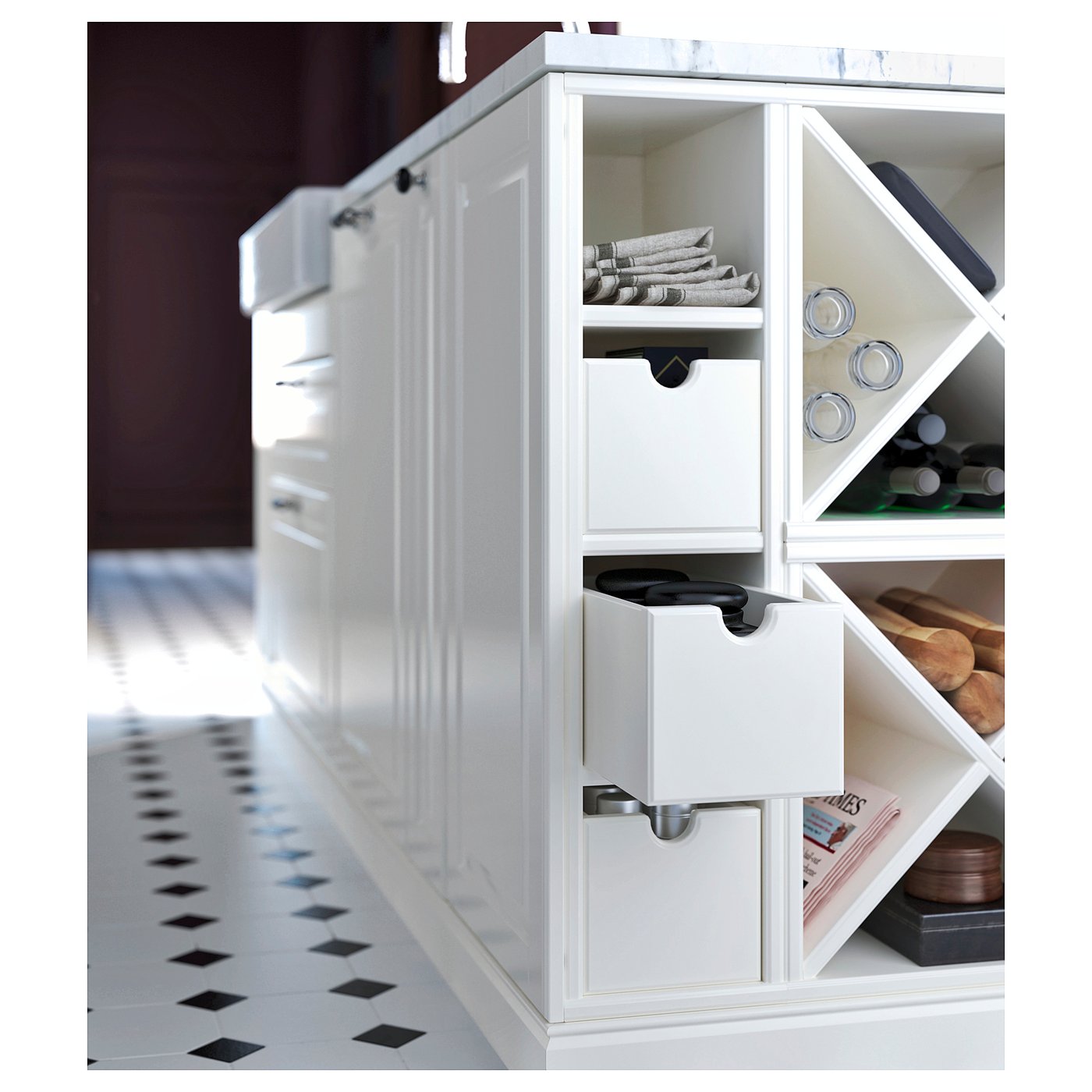 TORNVIKEN box, off-white, 16x34x15 cm - IKEA