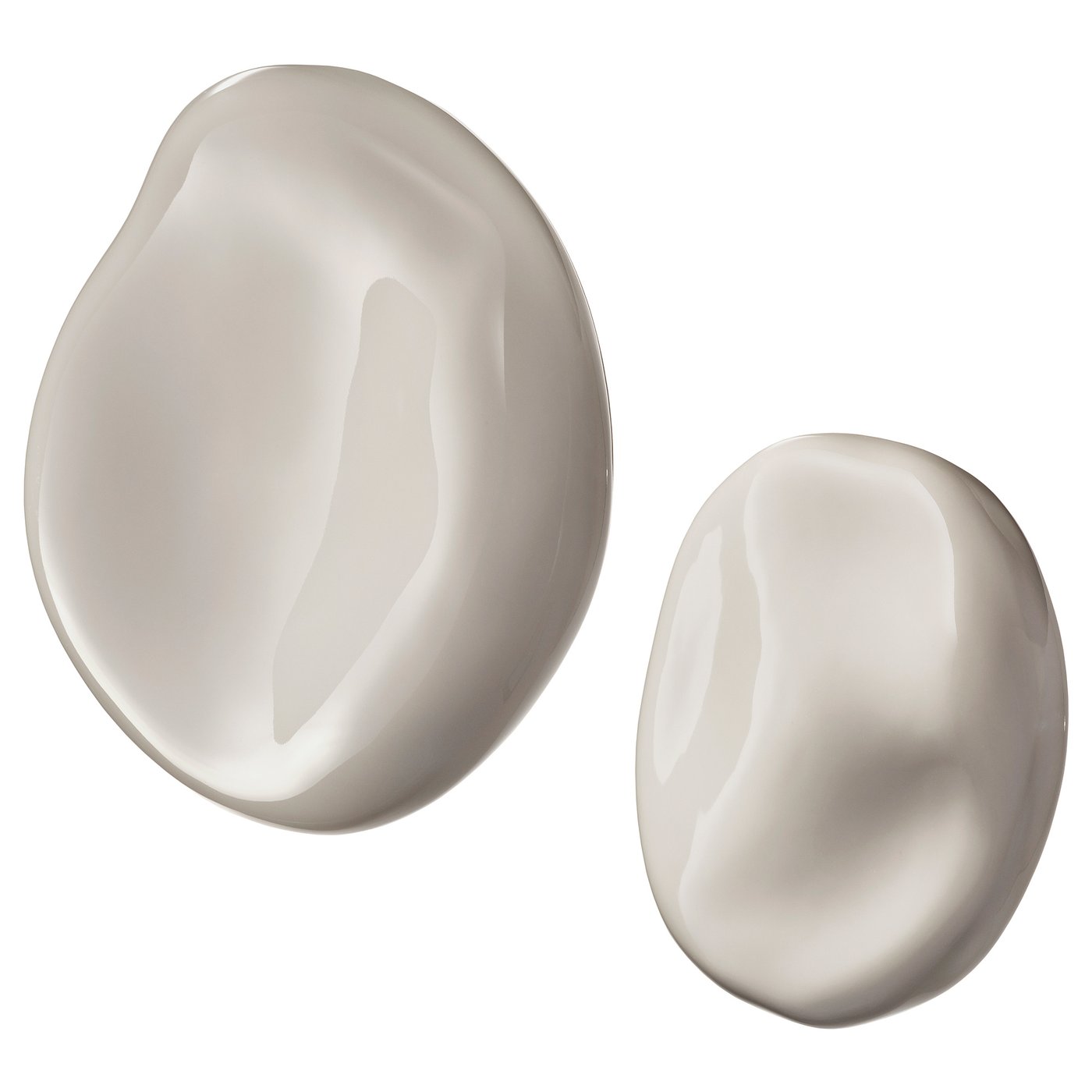 TRÄDGRÄNSEN wall decoration, set of 2, ceramic/stones beige IKEA
