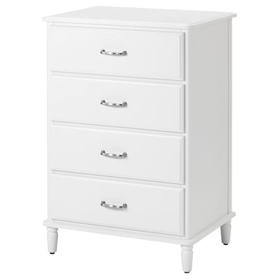 TYSSEDAL Chest of 4 drawers, white, 67x102 cm
