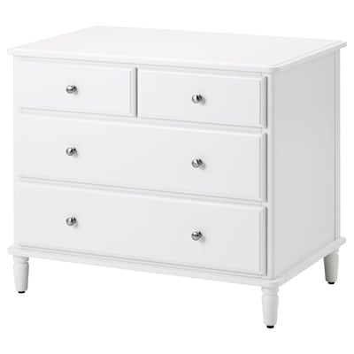 TYSSEDAL Chest of 4 drawers, white, 87x76 cm