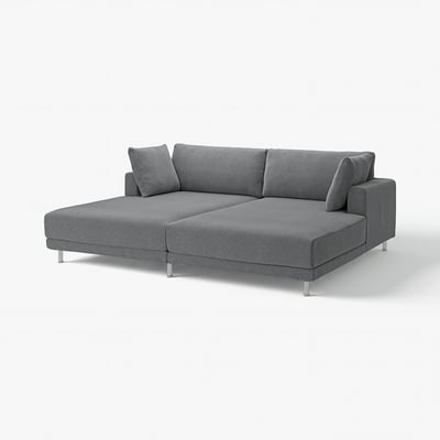 UPPÅKRA grey l-shaped sectional sofa, modern design with plush cushions.