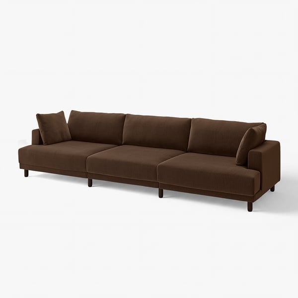 UPPÅKRA 4,5-seat modular sofa, Samsala dark brown