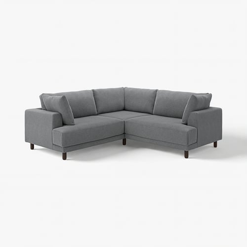 UPPÅKRA grey sectional sofa, modern design with plush cushions, u-shaped.