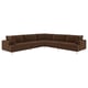 UPPÅKRA Modular corner sofa, 6 seat, Samsala dark brown