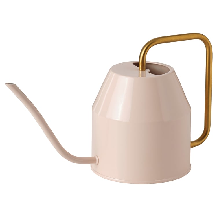 VATTENKRASSE Watering can, pale pink/goldcolour, 0.9 l IKEA