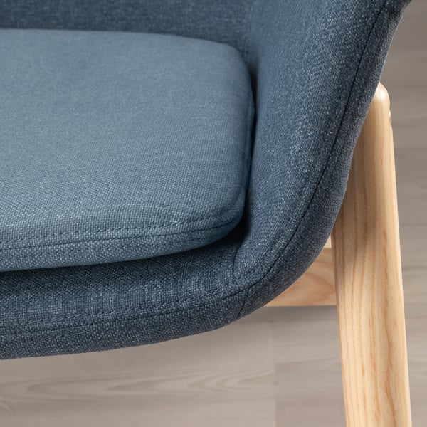 VEDBO highback armchair, Gunnared blue IKEA