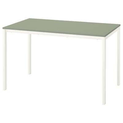 VIHALS Table, green/white, 125x74 cm