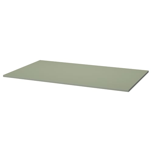 VIHALS light green tabletop, rectangle, melamine finish, simple design.