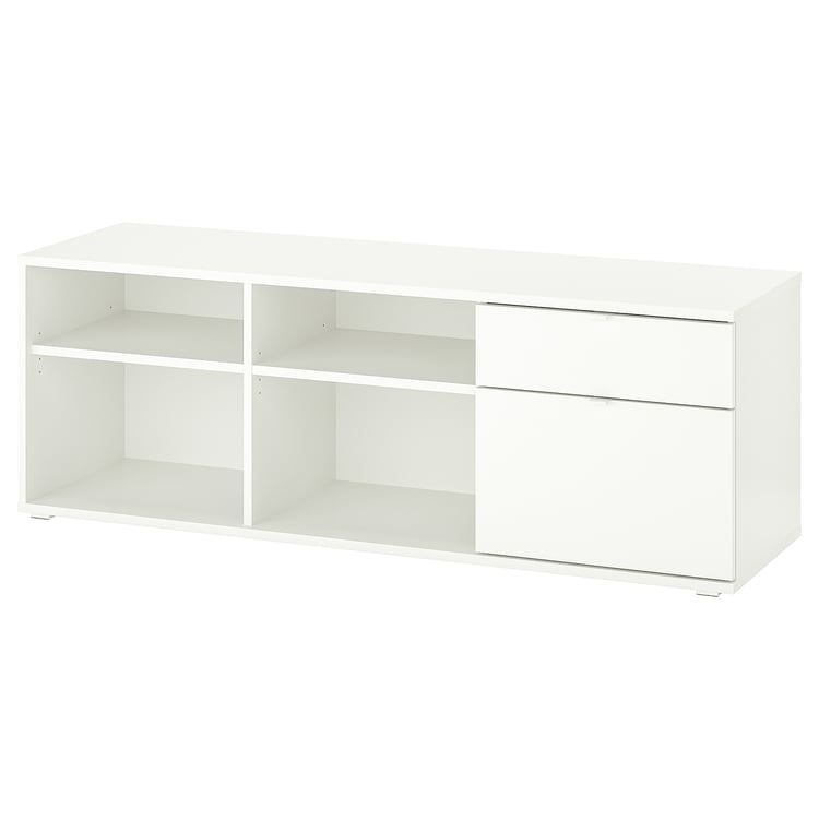 VIHALS TV Bench White 146x37x50 Cm IKEA vihals-tv-bench-white-146x37x50-cm-ikea