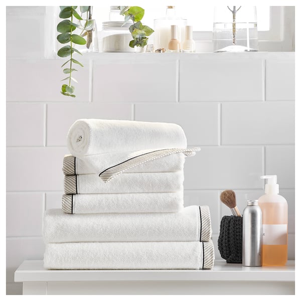 VIKFJÄRD Bath towel, white, 70x140 cm IKEA