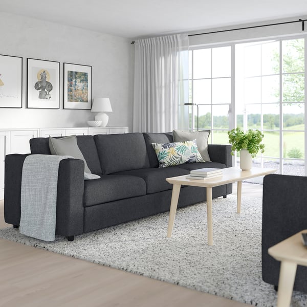 Vimle 3 Seat Sofa Tallmyra Black Grey Ikea