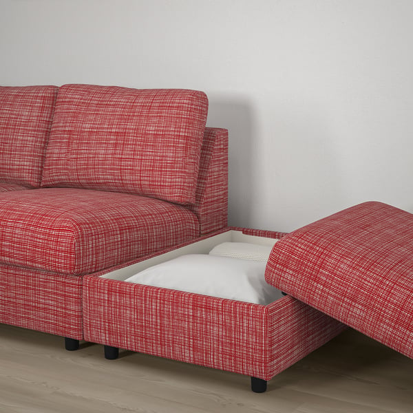 Vimle كنبة على شكل U عدد 6 مقاعد مع طرف مفتوح Dalstorp عدة ألوان Ikea