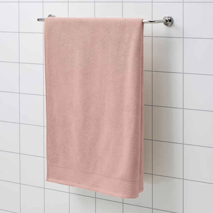 VINARN Bath sheet, light pink, 100x150 cm IKEA